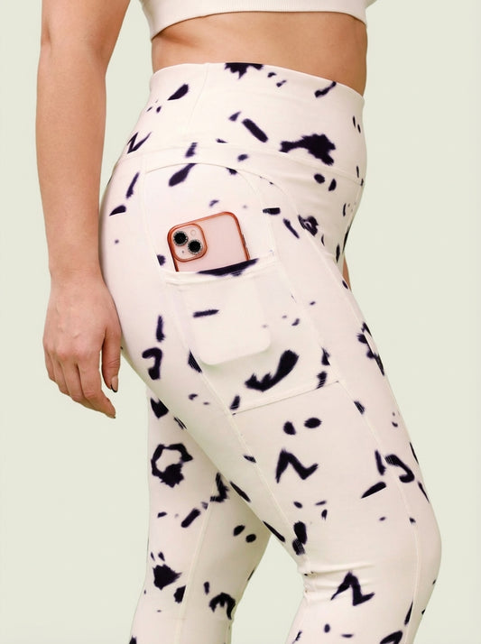 Cloud Steel Printed Tights