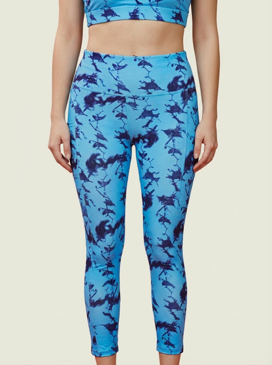 Ocean Twilight Printed Tights