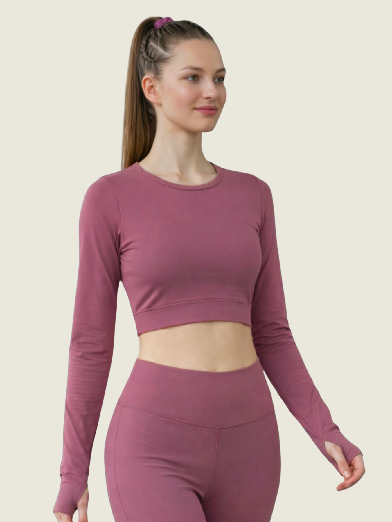 Long Sleeve Crop — Bloom