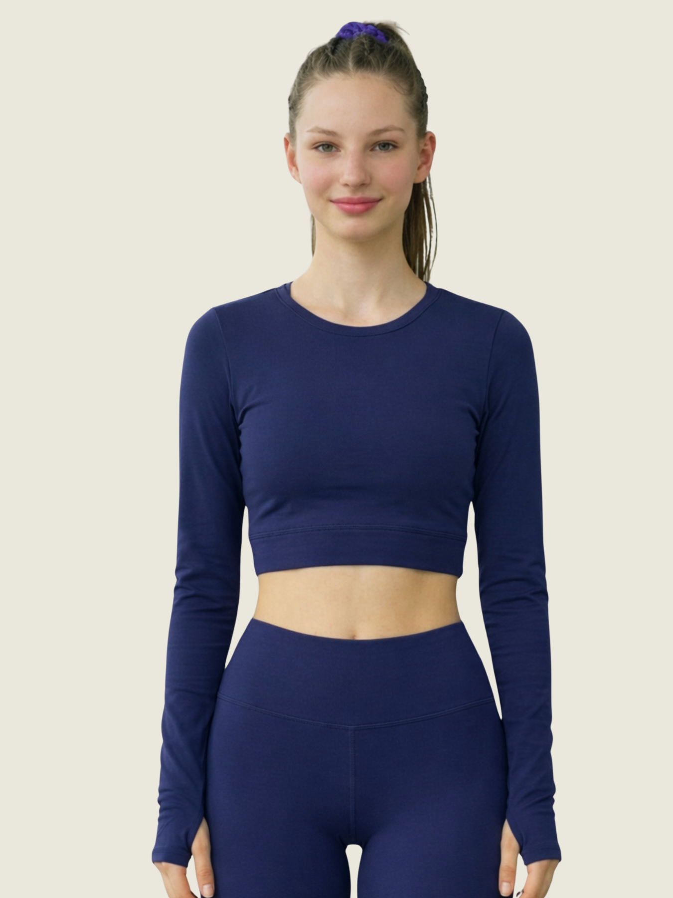 Long Sleeve Crop — Tide