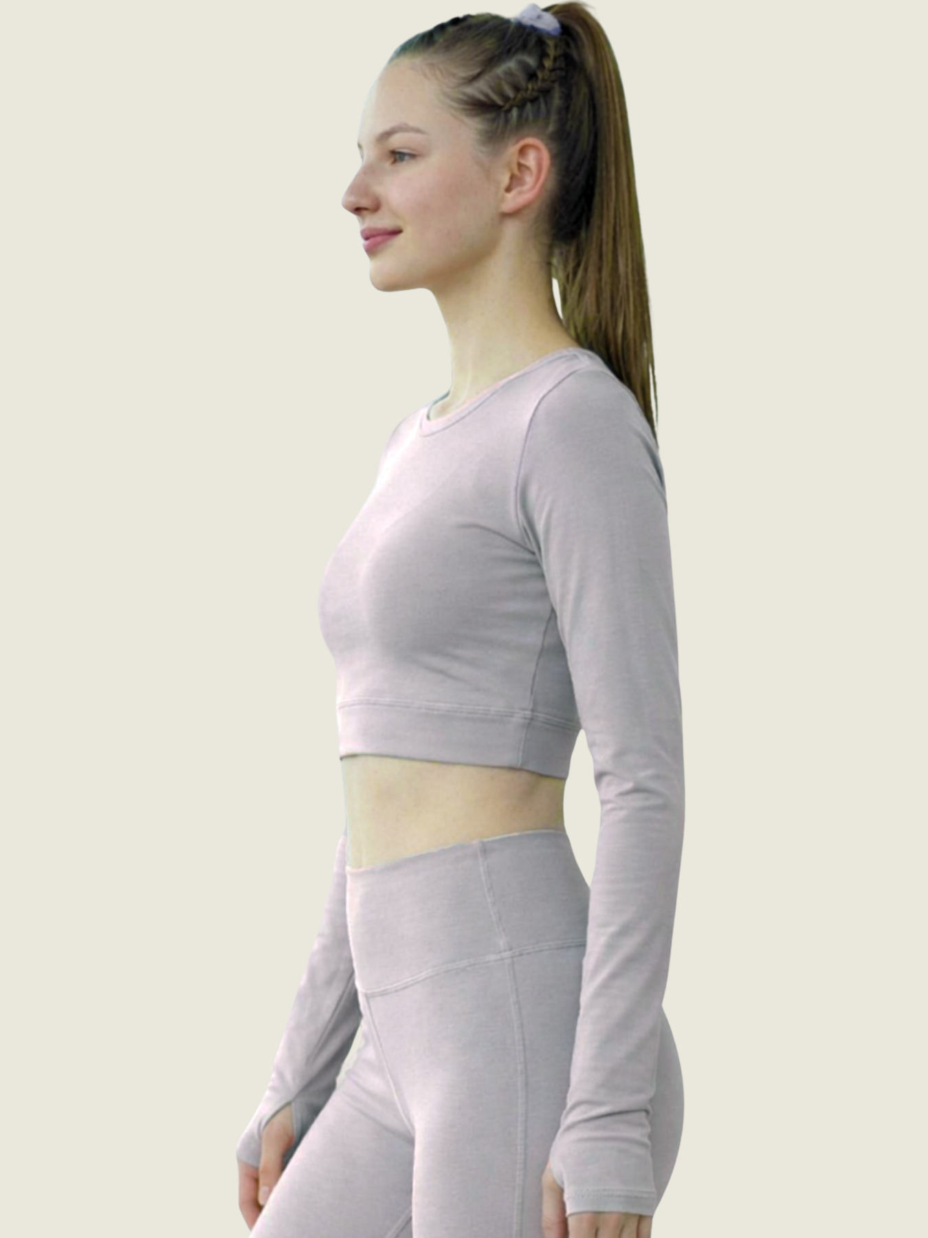 Long Sleeve Crop — Dusk