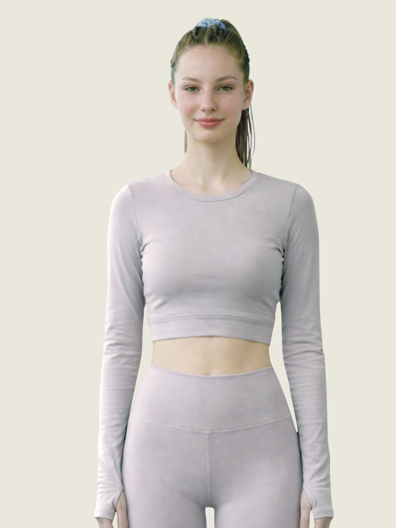 Long Sleeve Crop — Dusk
