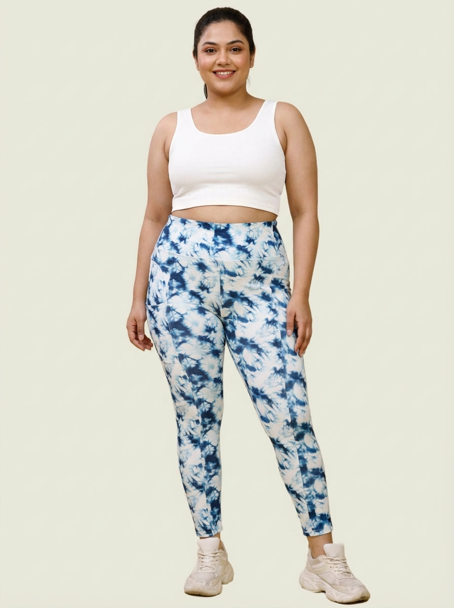 Sandy Dusk Printed Tights