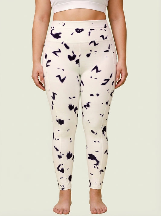 Cloud Steel Printed Tights