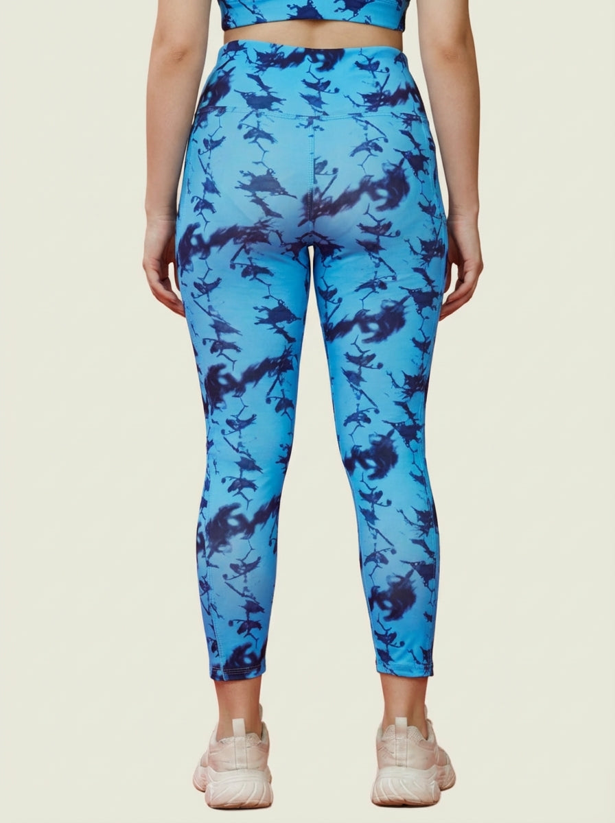 Ocean Twilight Printed Tights