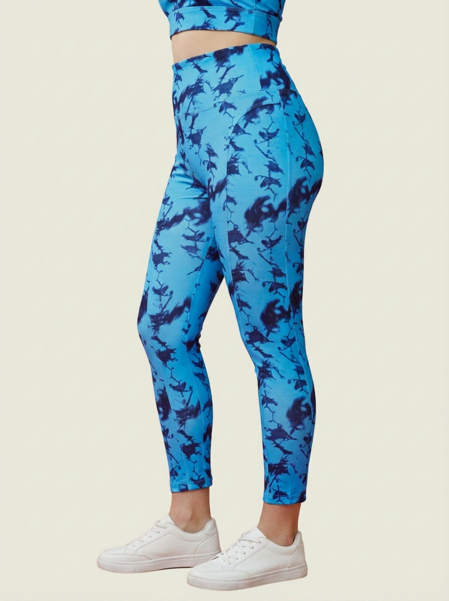 Ocean Twilight Printed Tights