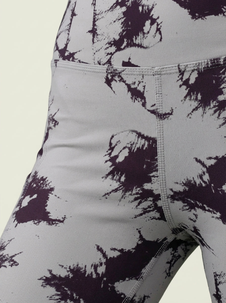 Silver Smoke Printed Tights