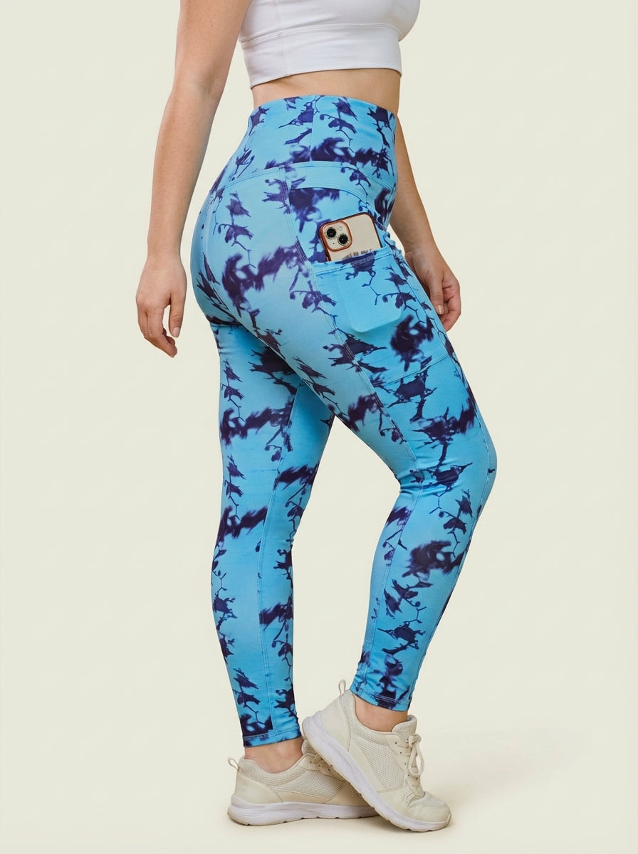 Ocean Twilight Printed Tights