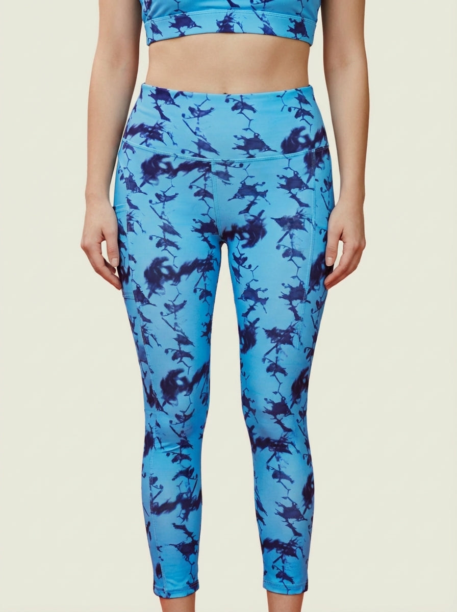 Ocean Twilight Printed Tights