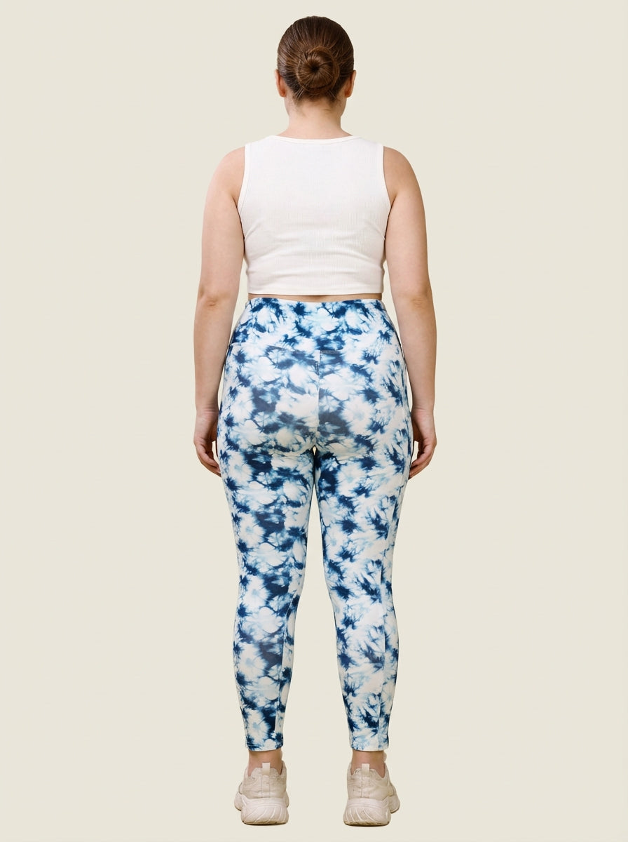 Sandy Dusk Printed Tights