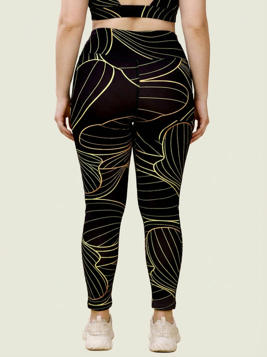 Midnight Meadow Printed Tights