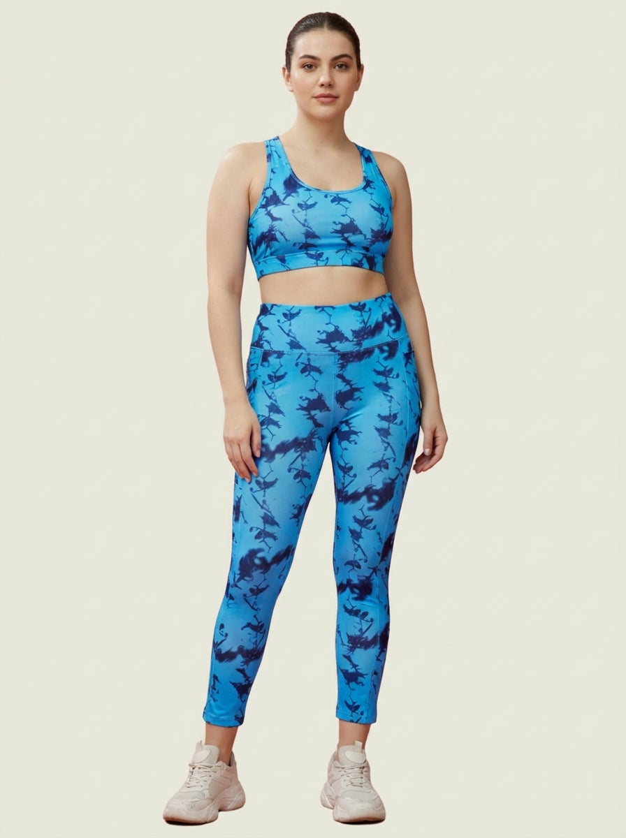 Ocean Twilight Printed Tights