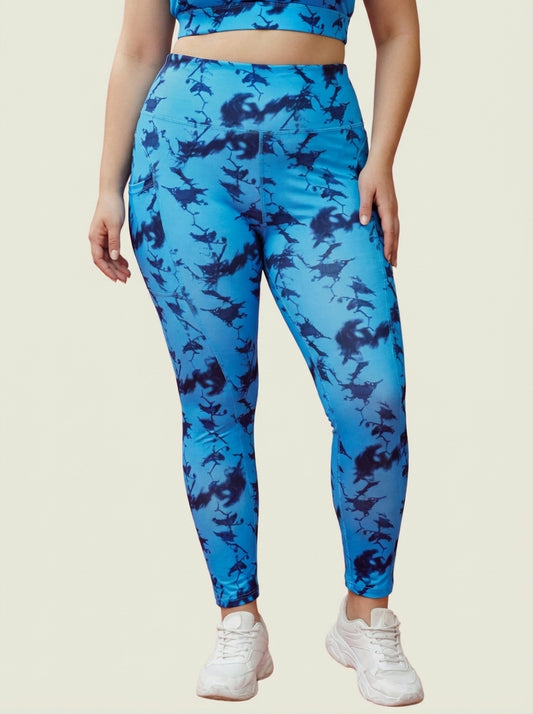 Ocean Twilight Printed Tights