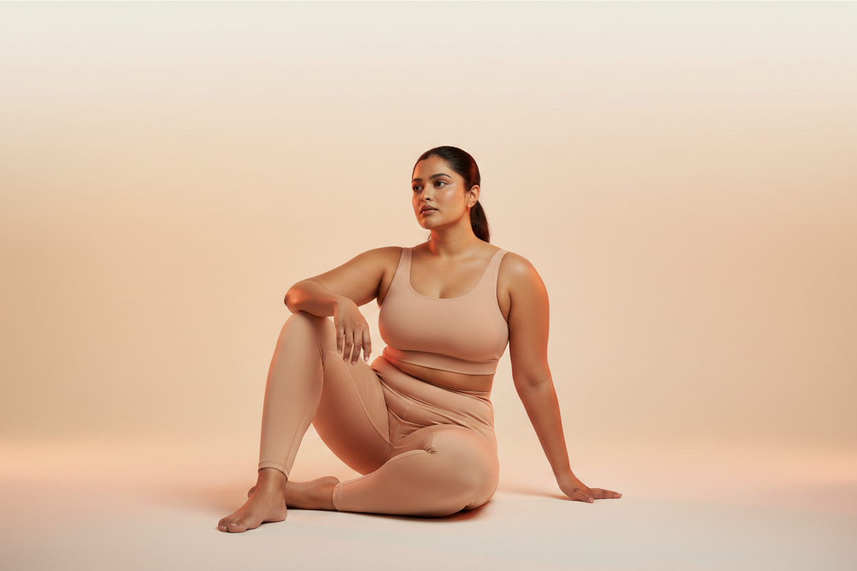 wogo fit Hero — Blush Seated Knee