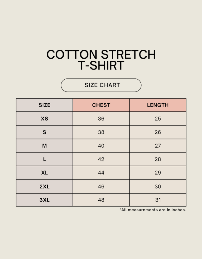Soft Cotton Stretch Tee (8+ Colors)