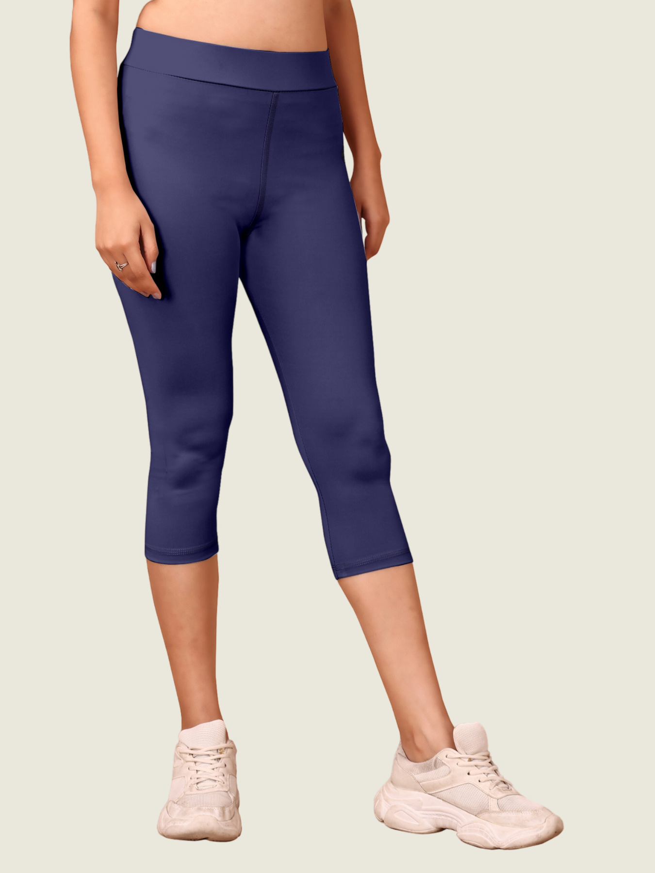 Core Crop 3/4 Leggings (Midnight Navy)