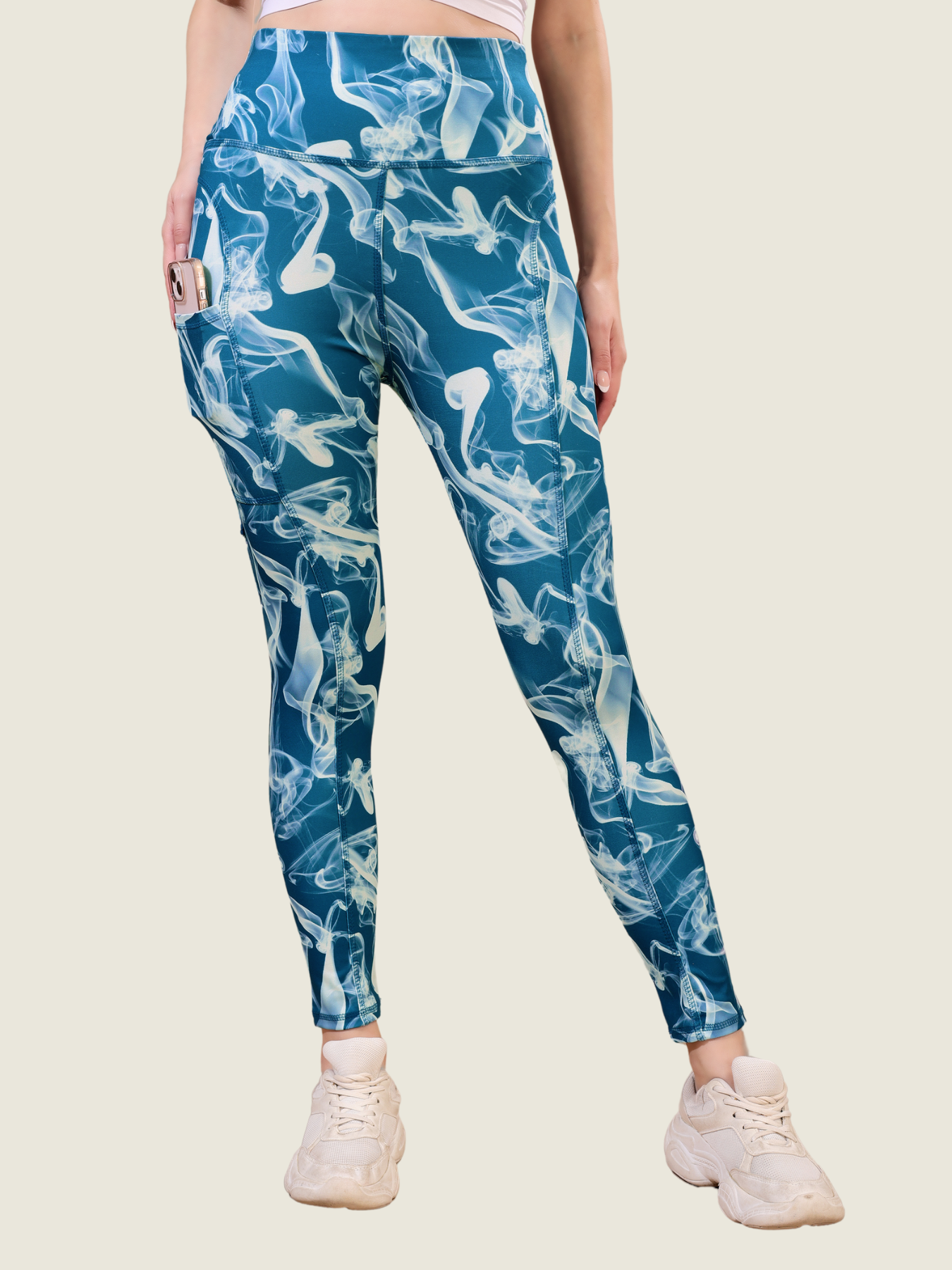 Skyline Blue Active Leggings