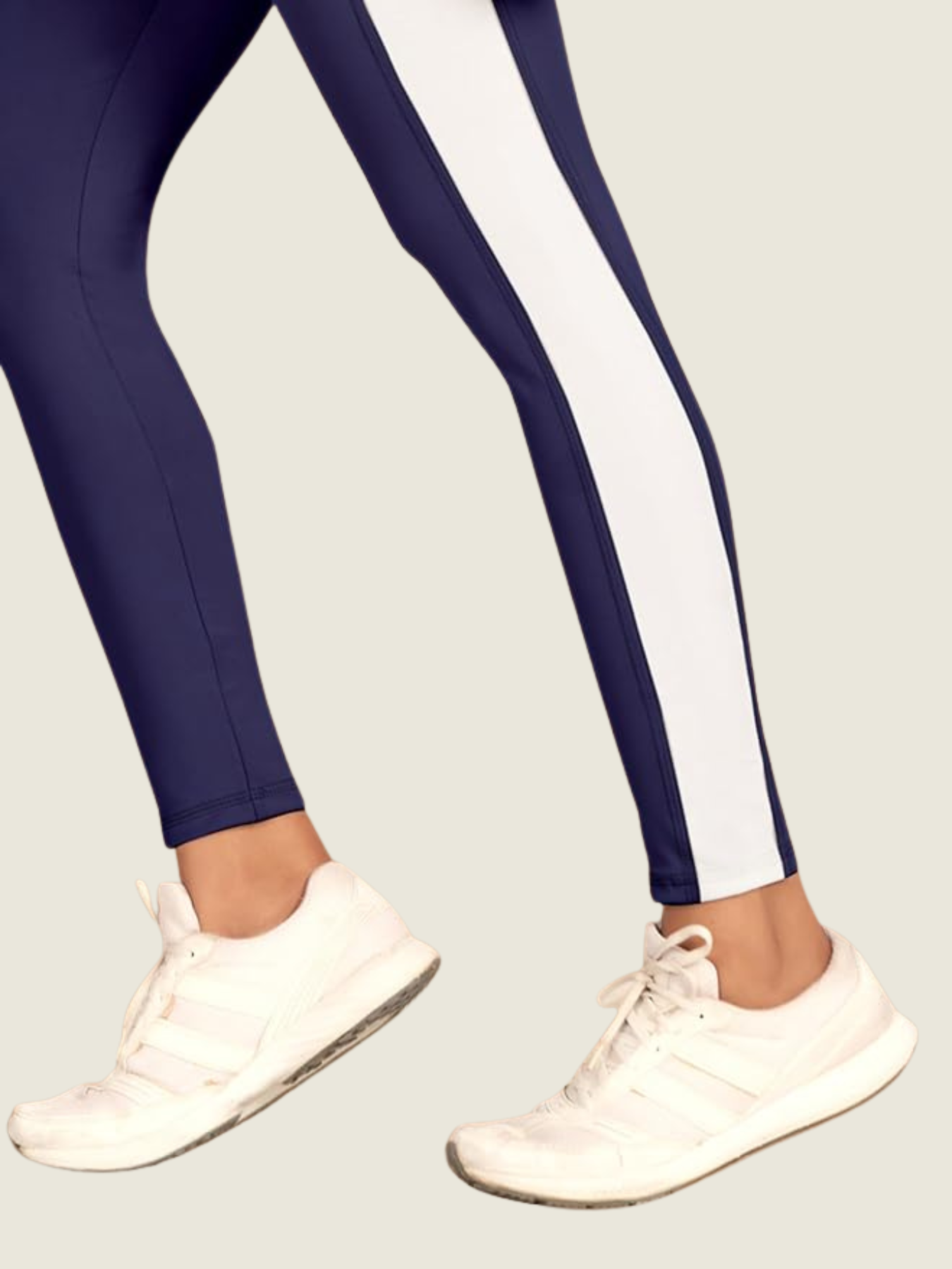 High-Rise Side Panel Yoga Tights – Midnight Purple