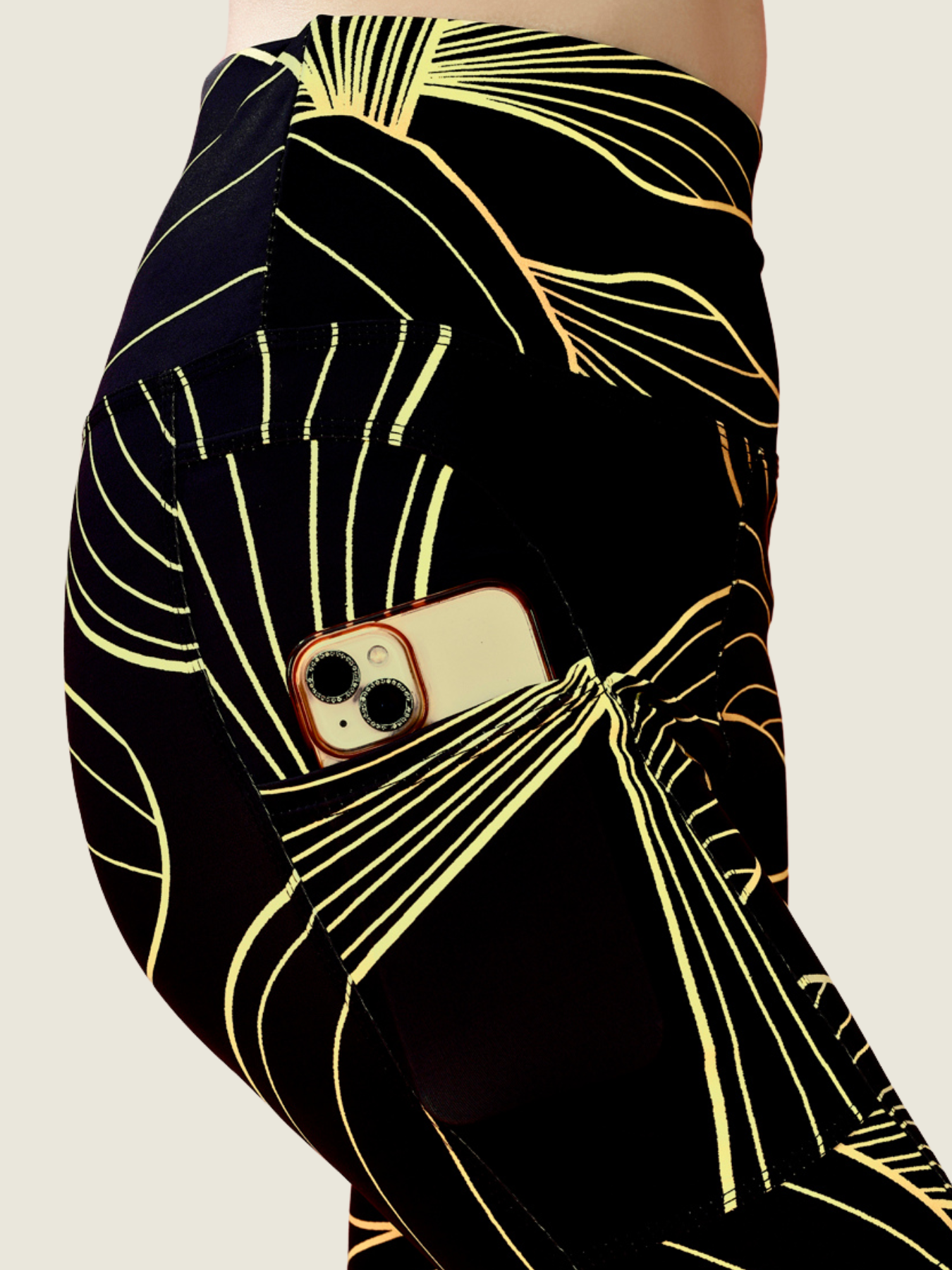 Midnight Meadow Printed Tights