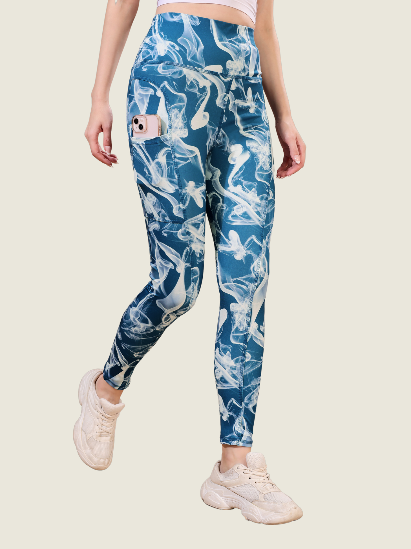 Skyline Blue Active Leggings