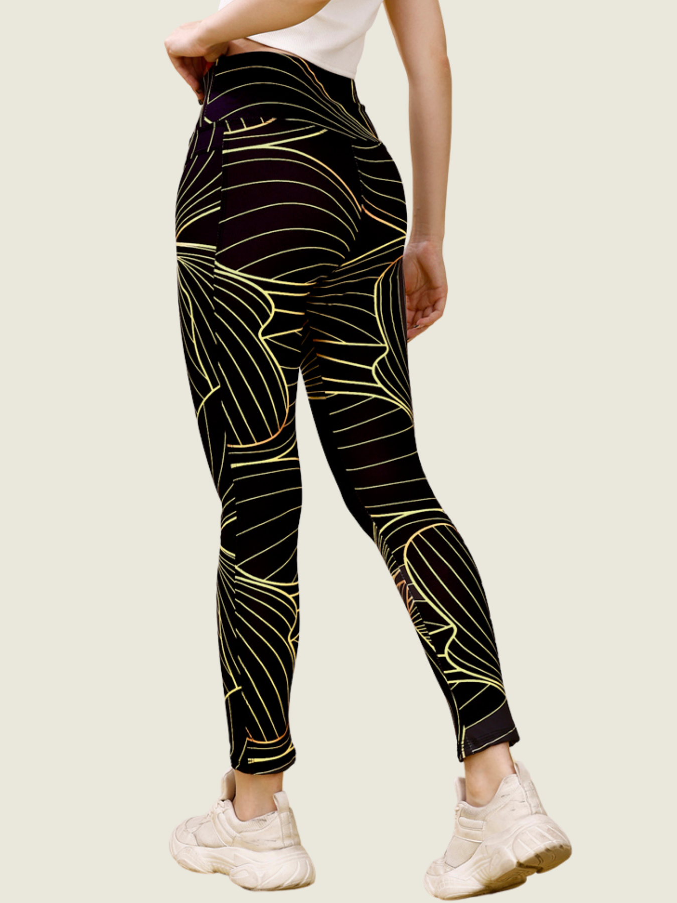 Midnight Meadow Printed Tights