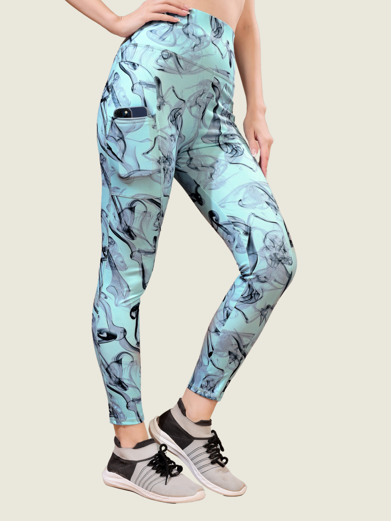 Icy Aqua Flow Active Leggings