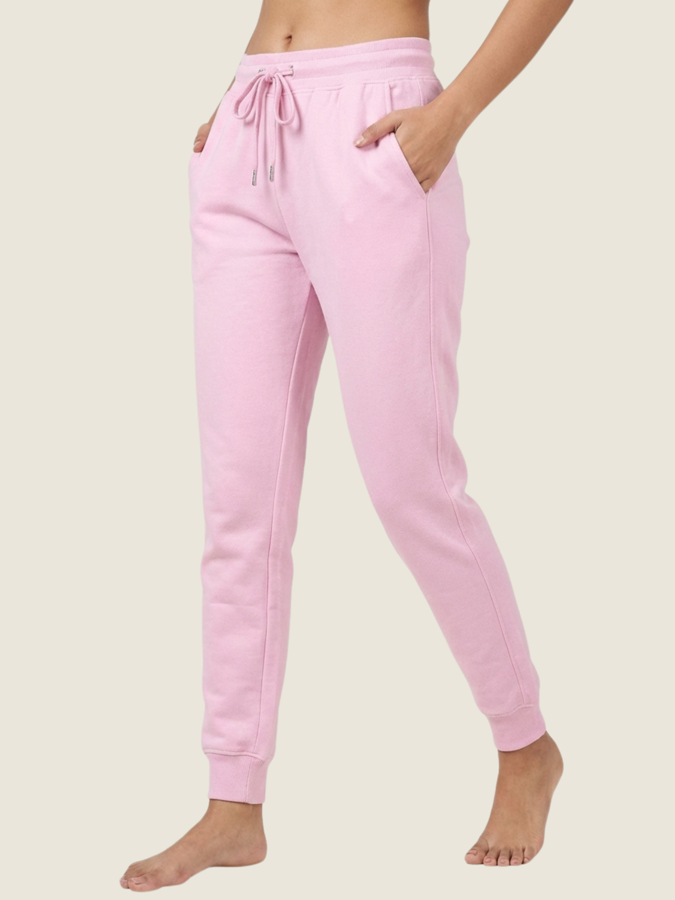 Pure Cotton Joggers – Baby Pink