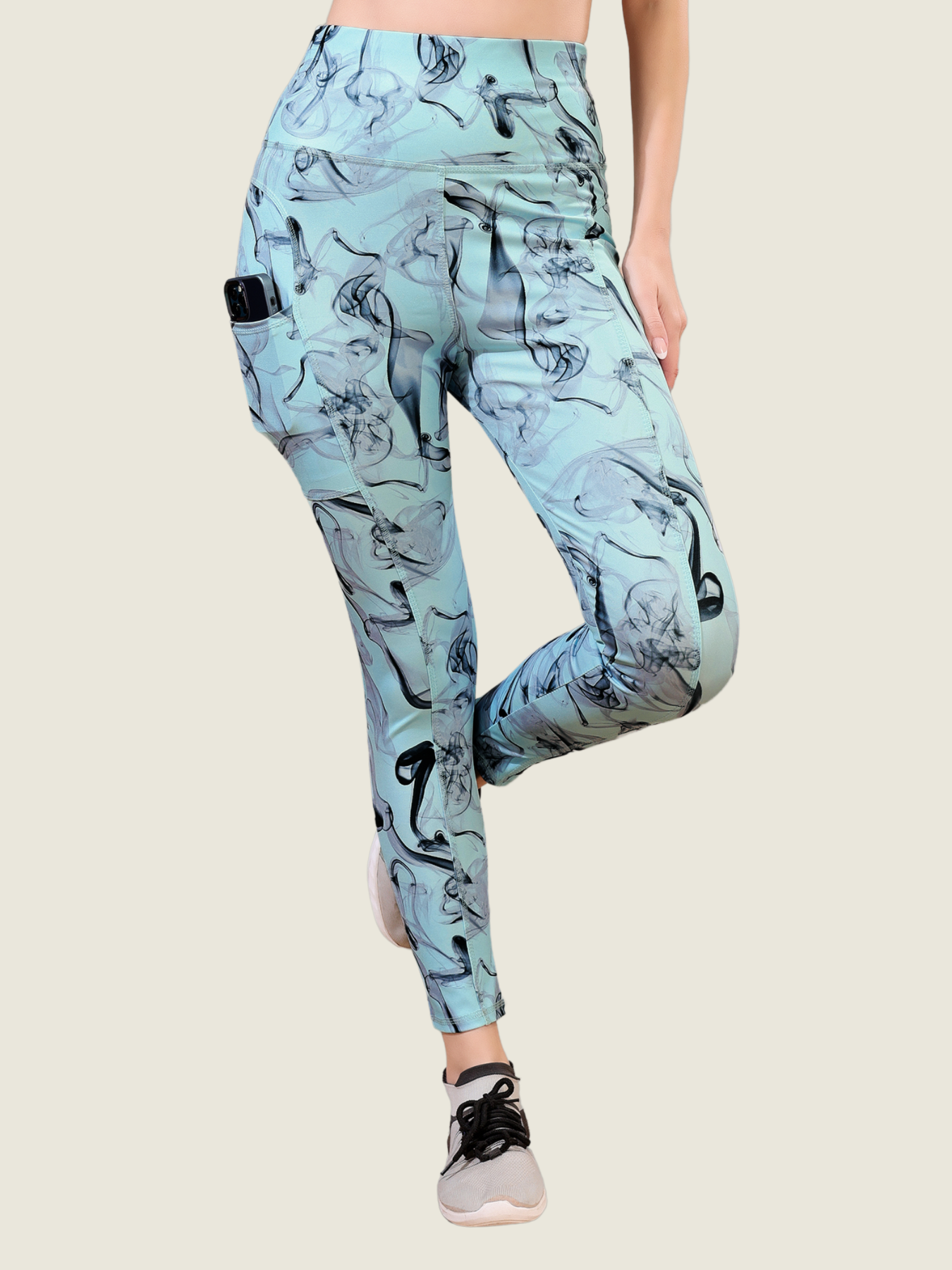 Icy Aqua Flow Active Leggings