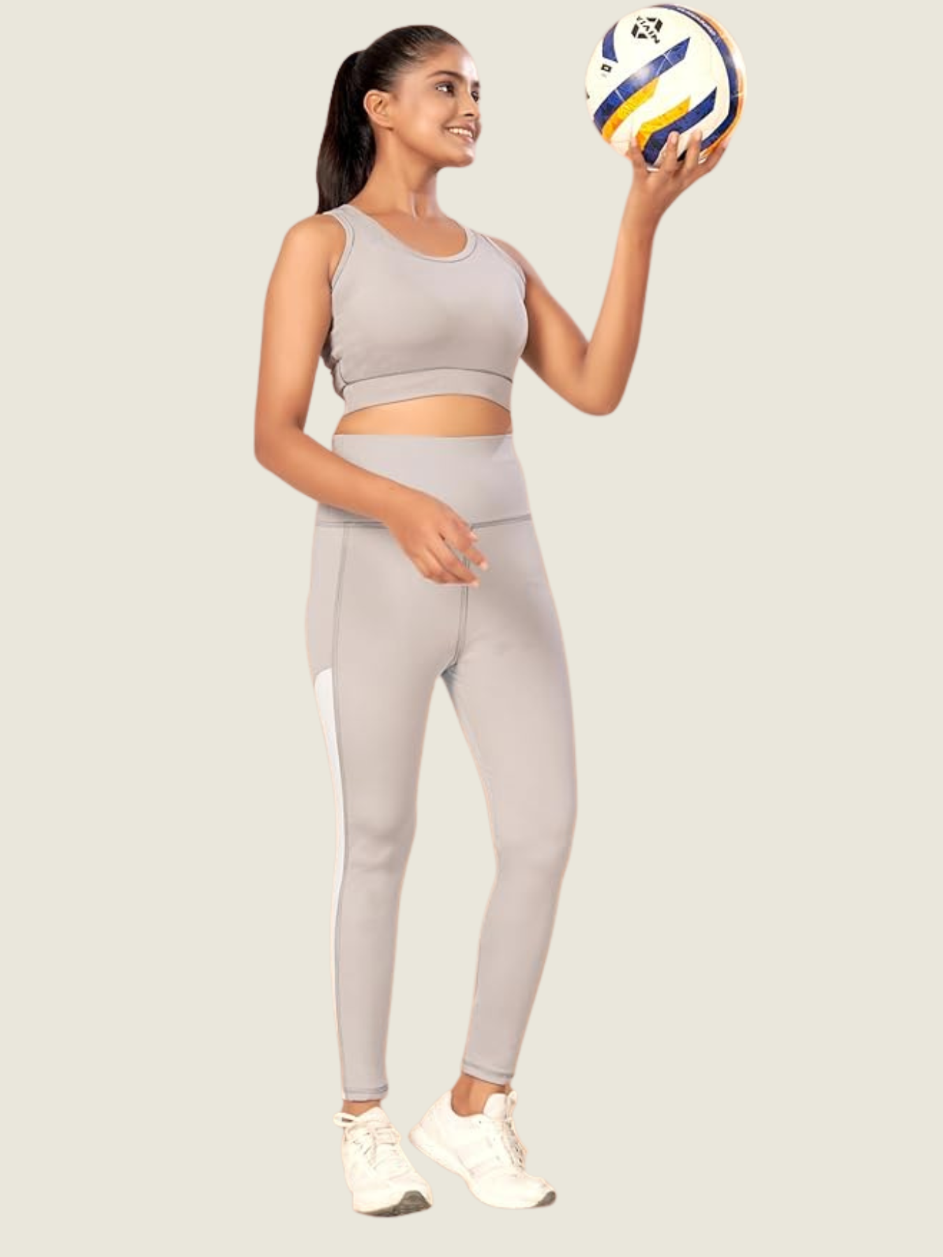 Soft Pearl Grey Active Co-Set