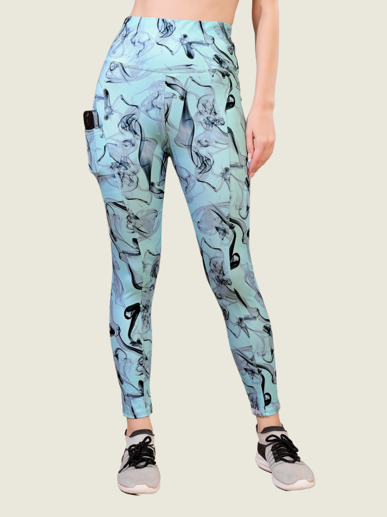 Icy Aqua Flow Active Leggings