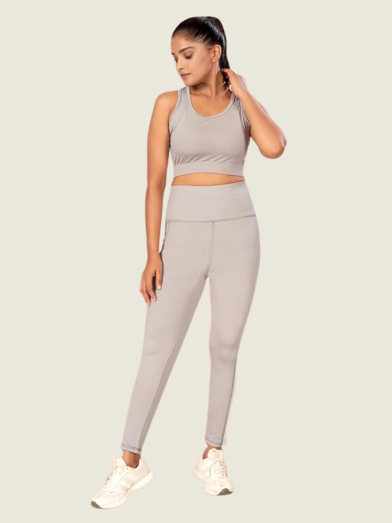 Soft Pearl Grey Active Co-Set