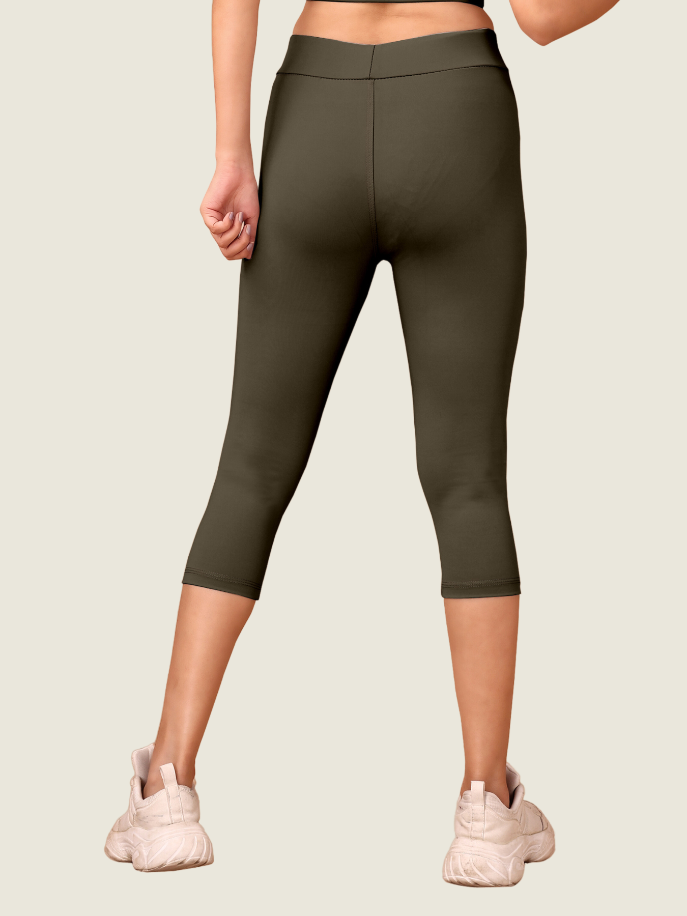 Core Crop 3/4 Leggings (Forest Green)