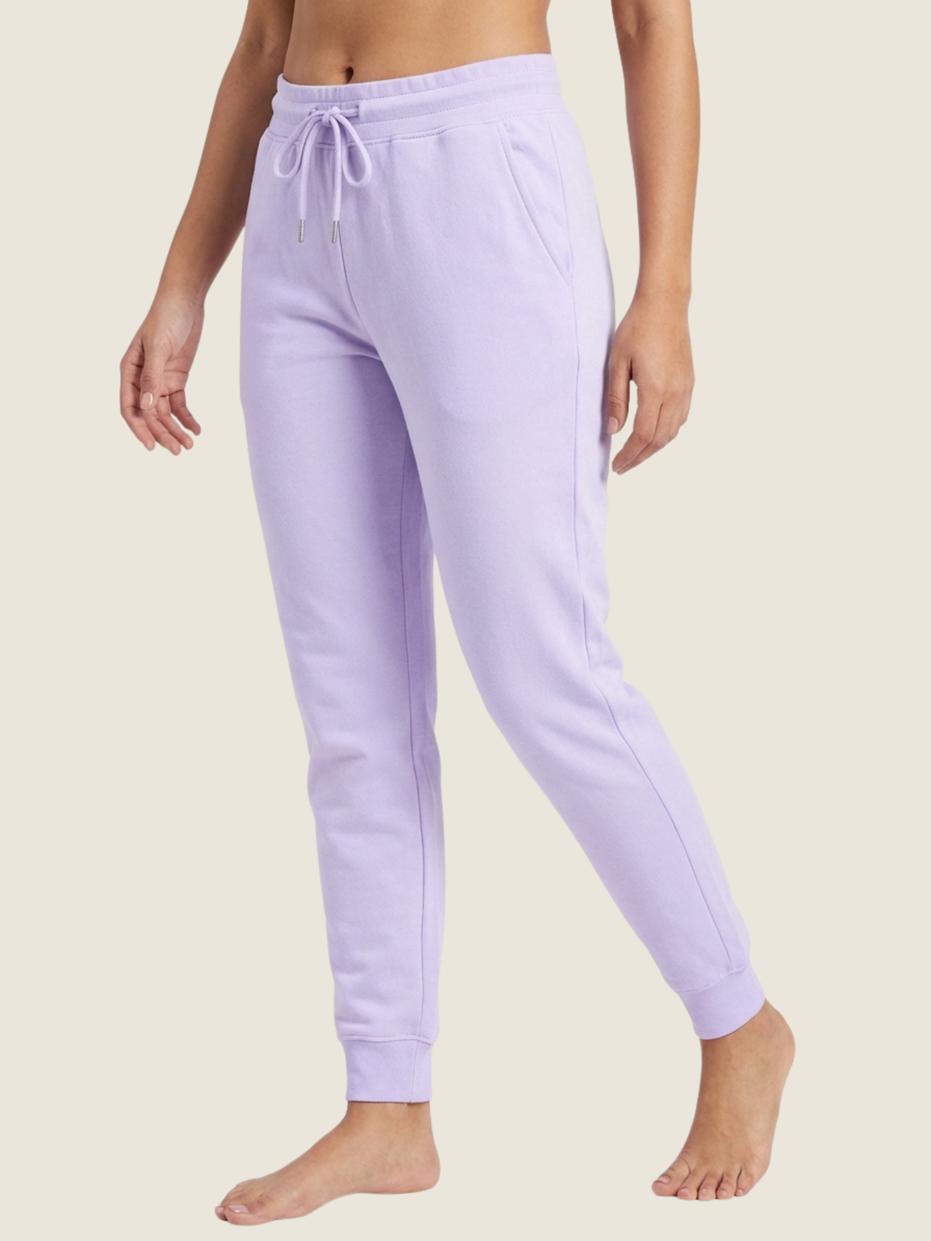 Pure Cotton Joggers – Lavender