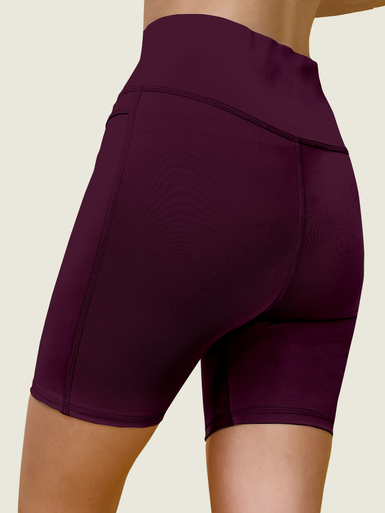 High-Waist Active Shorts (Midnight Black)