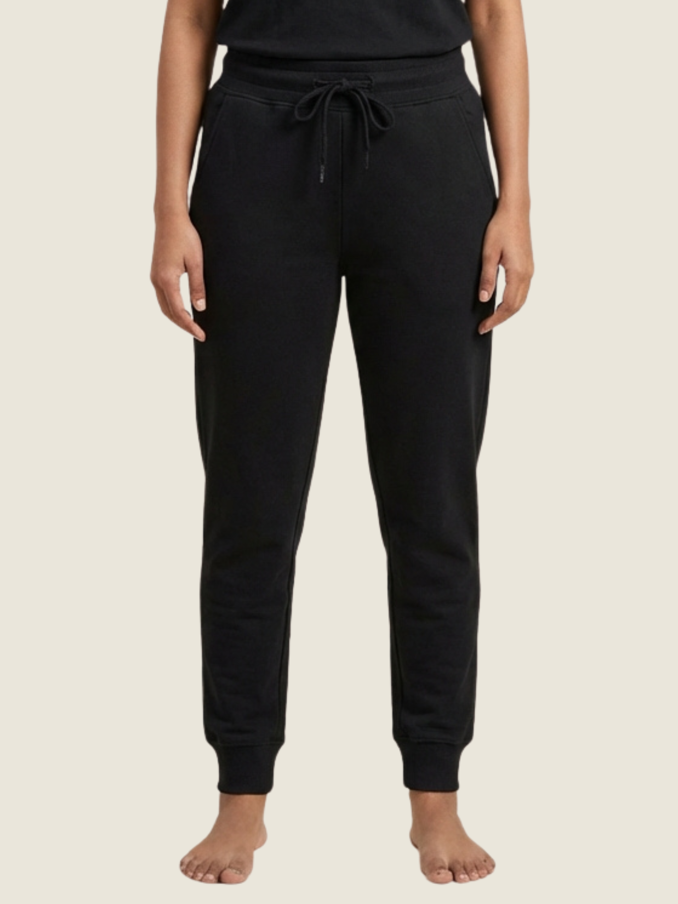 Pure Cotton Joggers – Black
