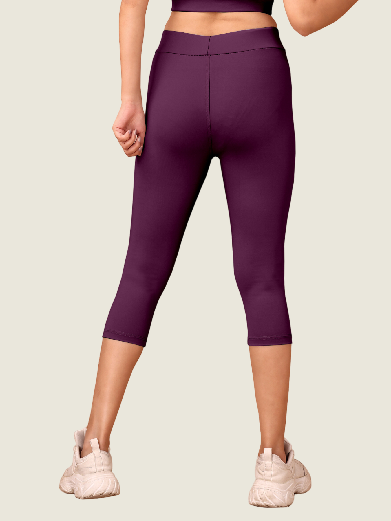 Core Crop 3/4 Leggings (Merlot)
