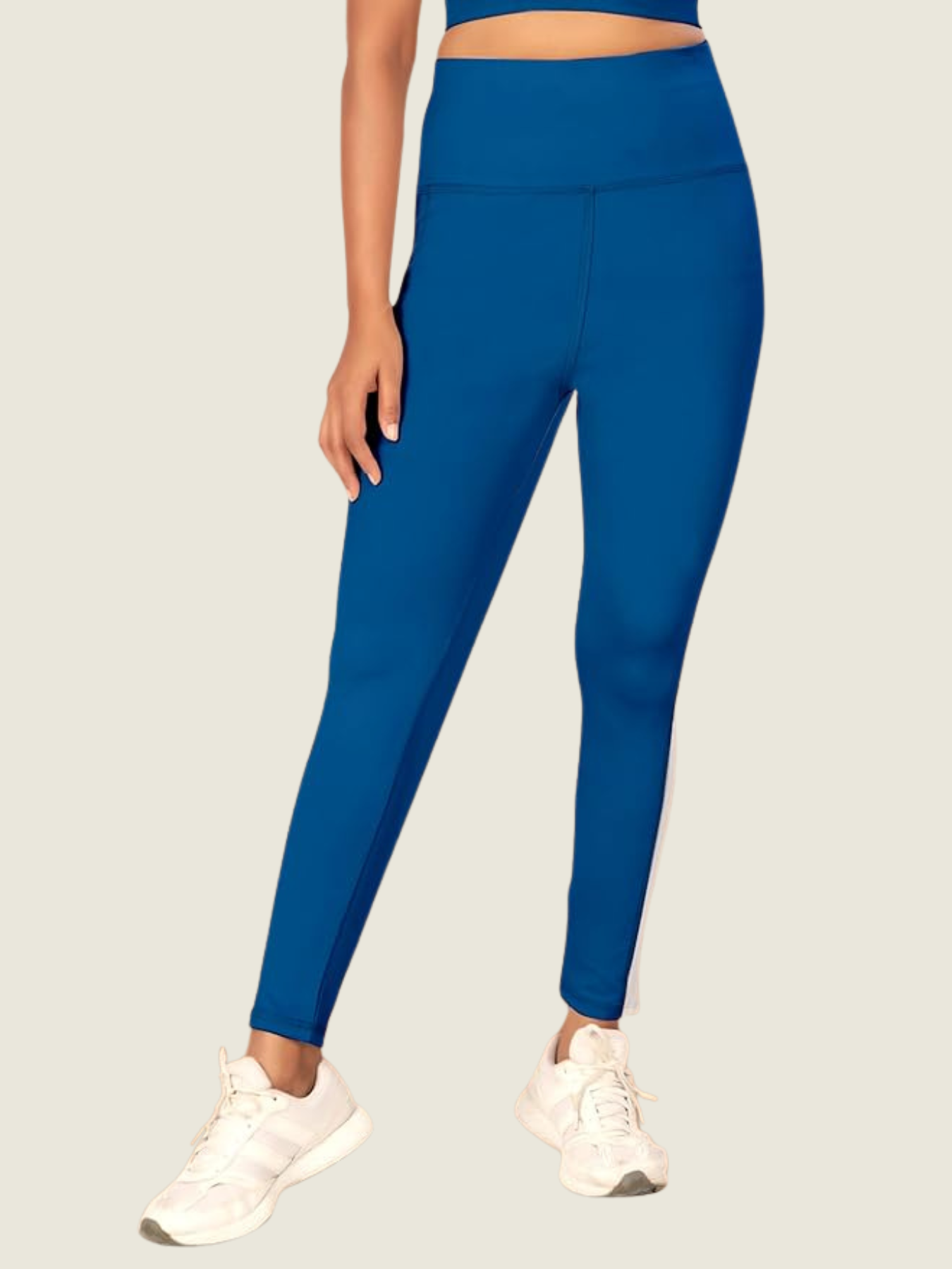 High-Rise Side Panel Yoga Tights – Royal Blue