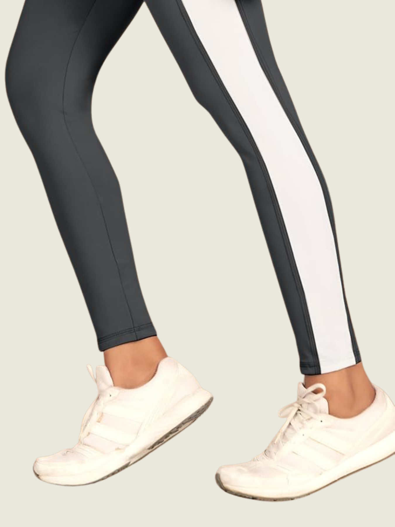 High-Rise Side Panel Yoga Tights – Slate Graphite