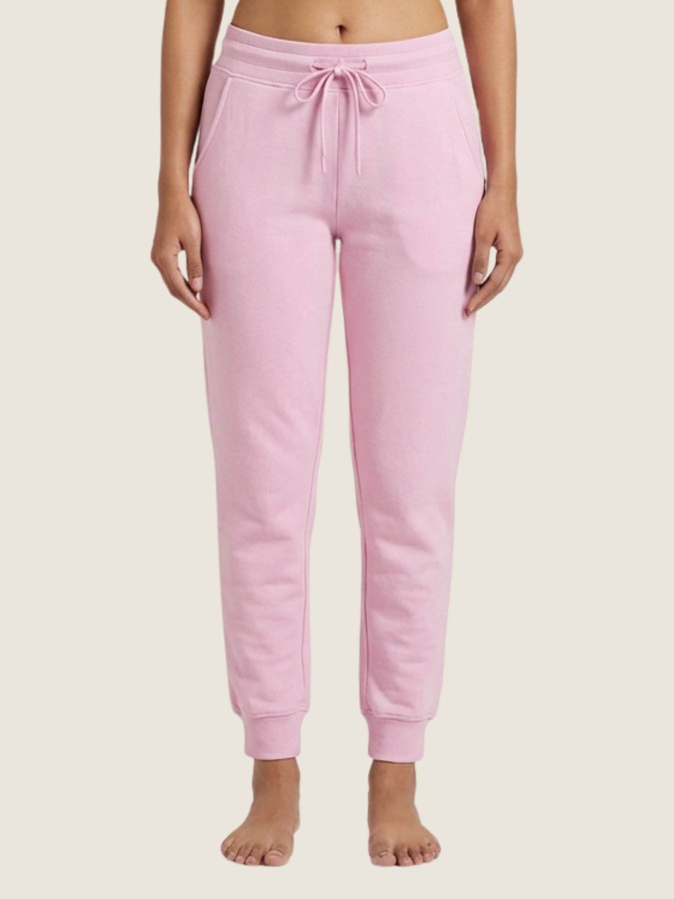 Pure Cotton Joggers – Baby Pink