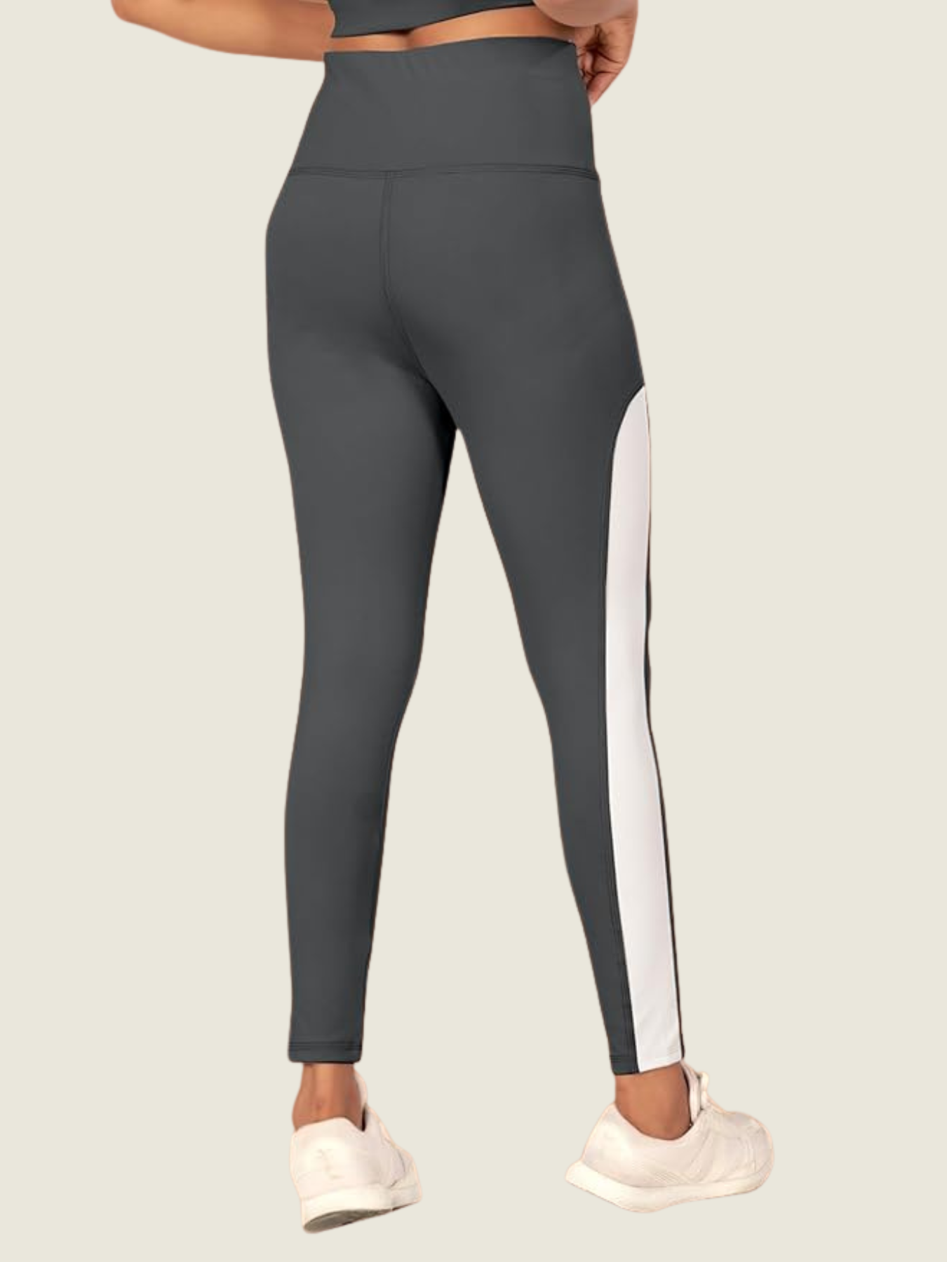 High-Rise Side Panel Yoga Tights – Slate Graphite