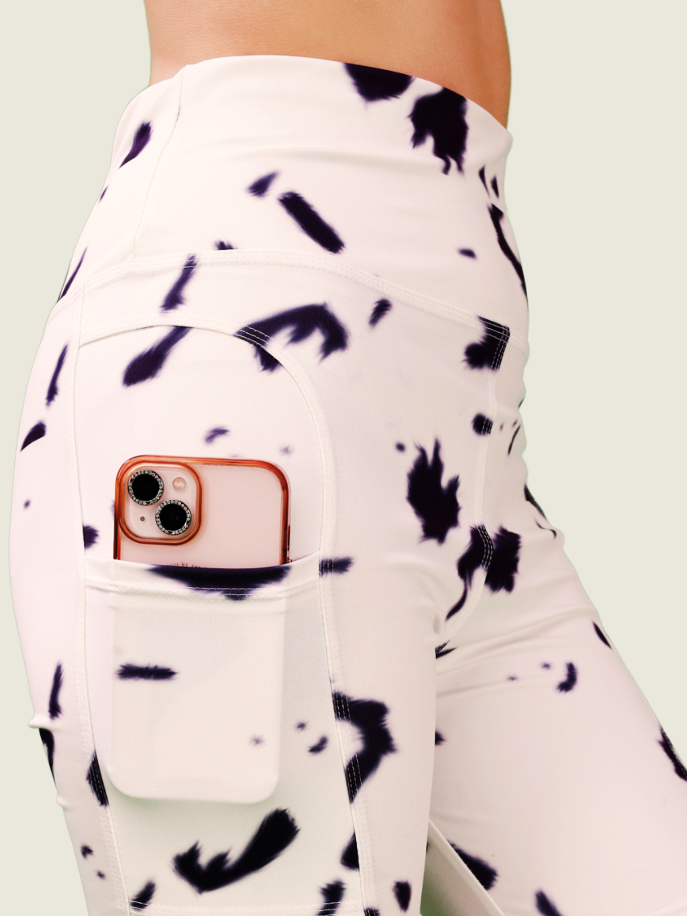 Cloud Steel Printed Tights