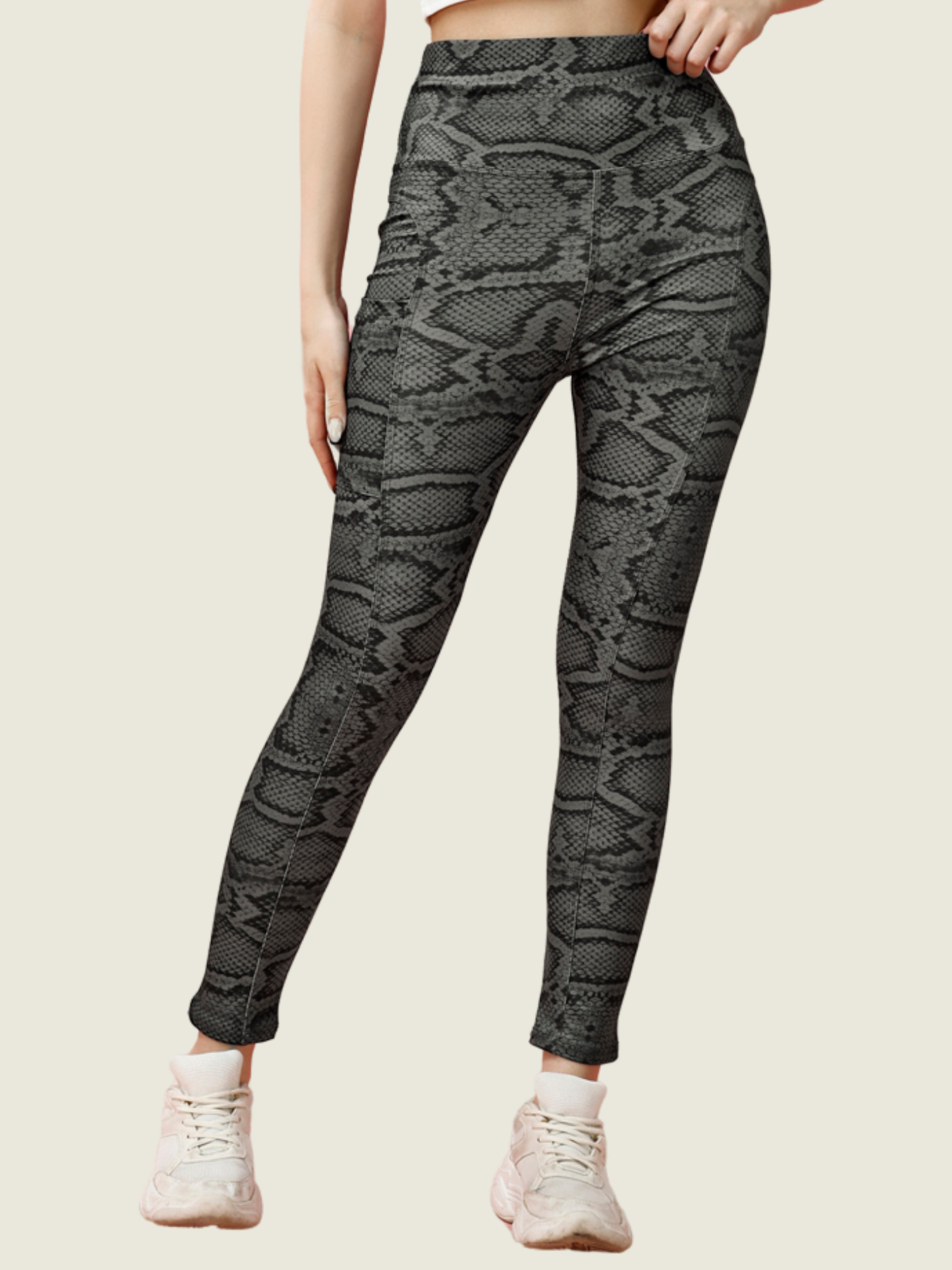 Emerald Night Printed Tights