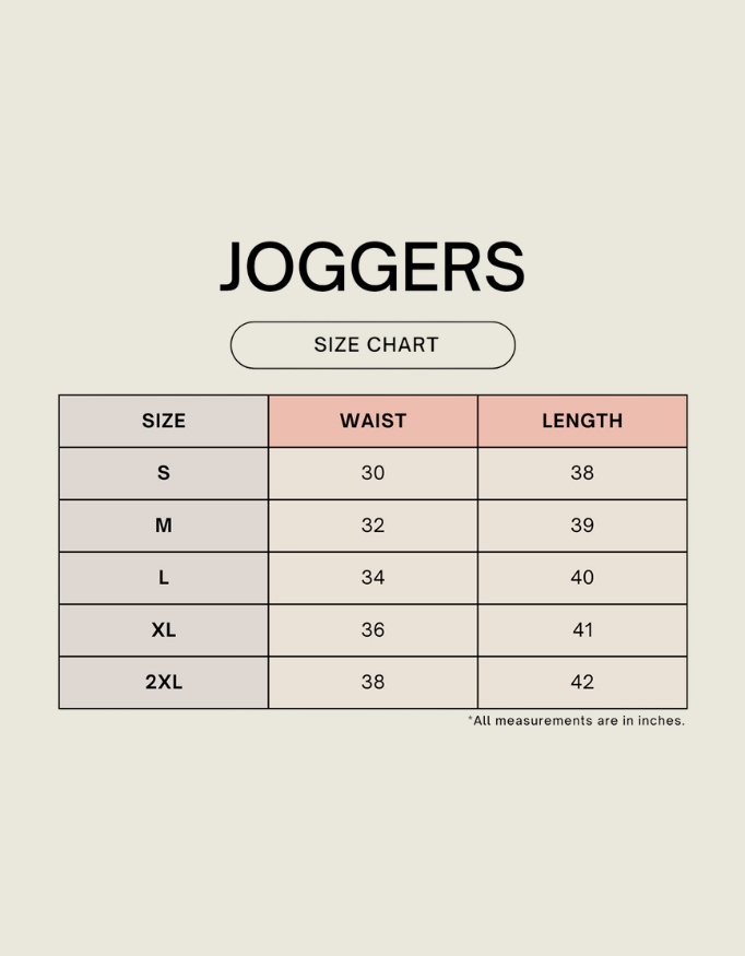 Pure Cotton Joggers (7+ Colors)
