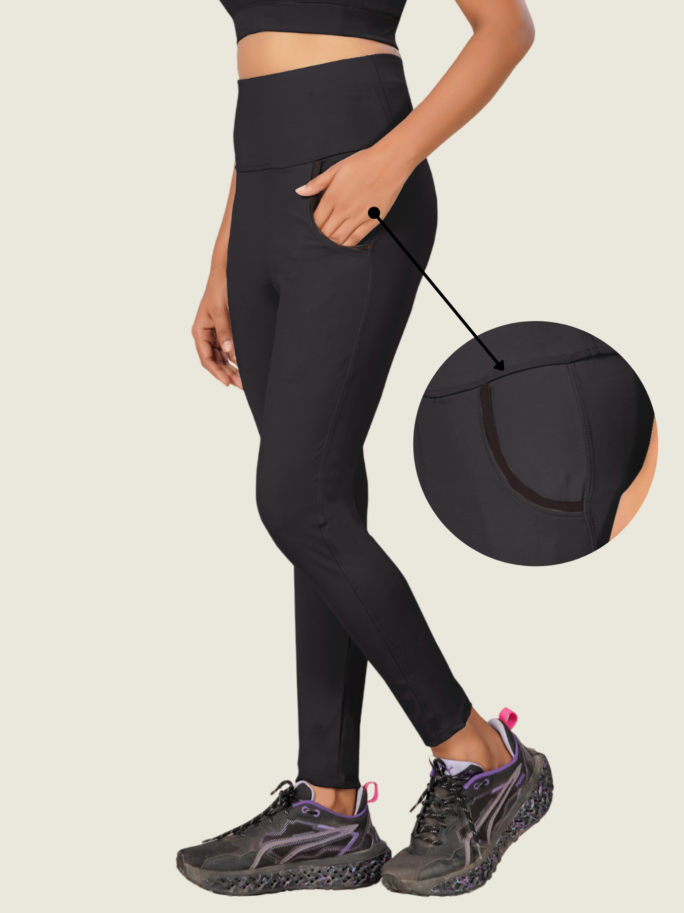 Jet Black Classic PocketFlex Leggings