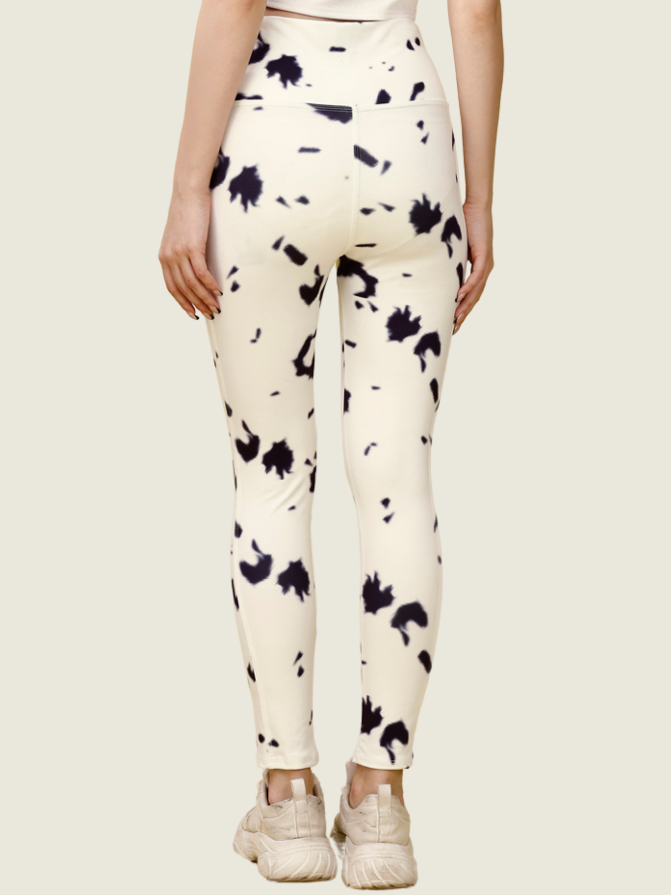 Cloud Steel Printed Tights