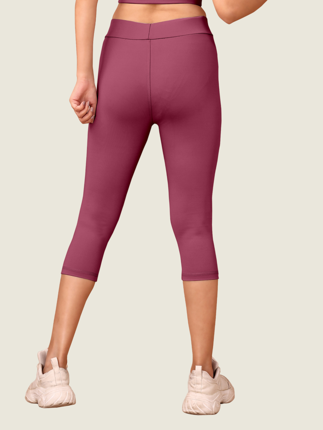 Core Crop 3/4 Leggings (Blush Mauve)