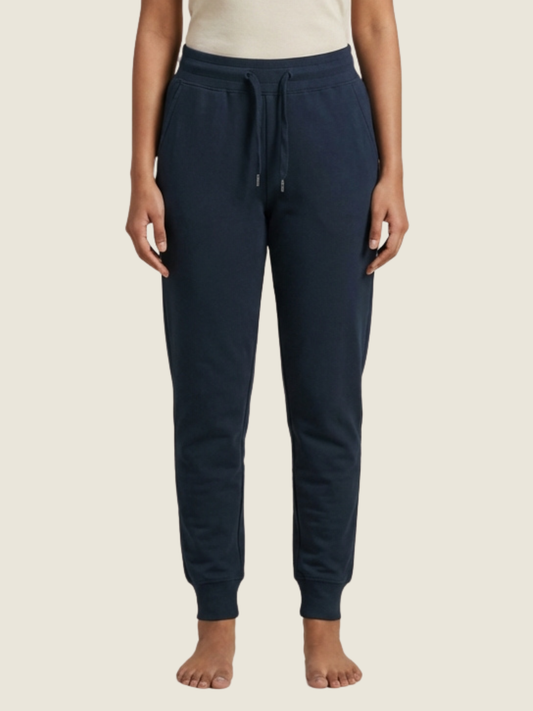 Pure Cotton Joggers – Navy Blue