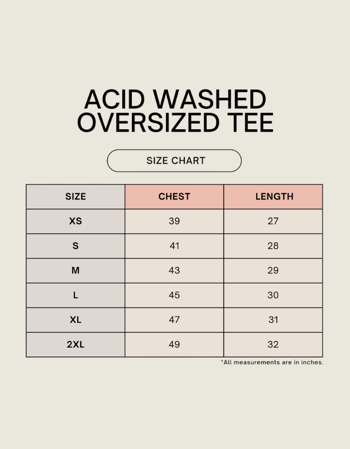 Acid Washed Oversized Tee (5+ Colors)