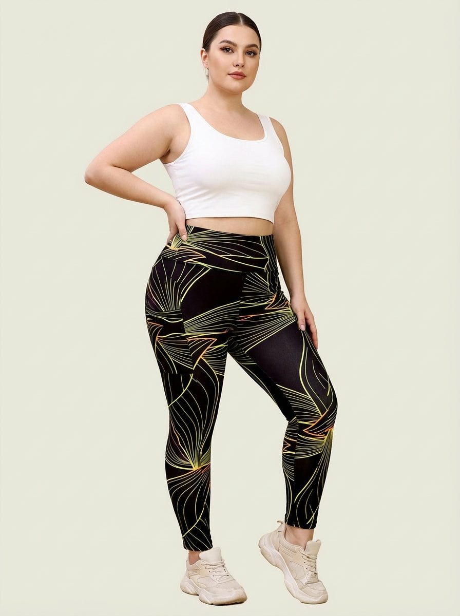 Midnight Meadow Printed Tights