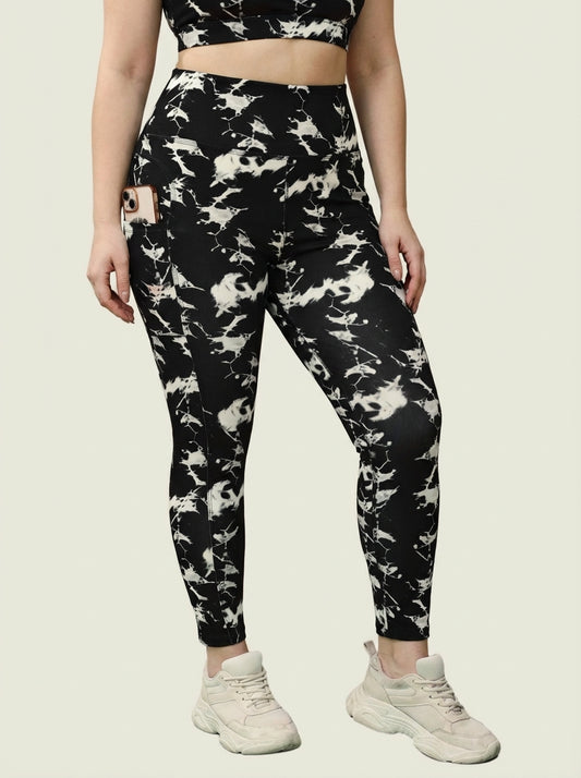 Onyx Pearl Printed Tights